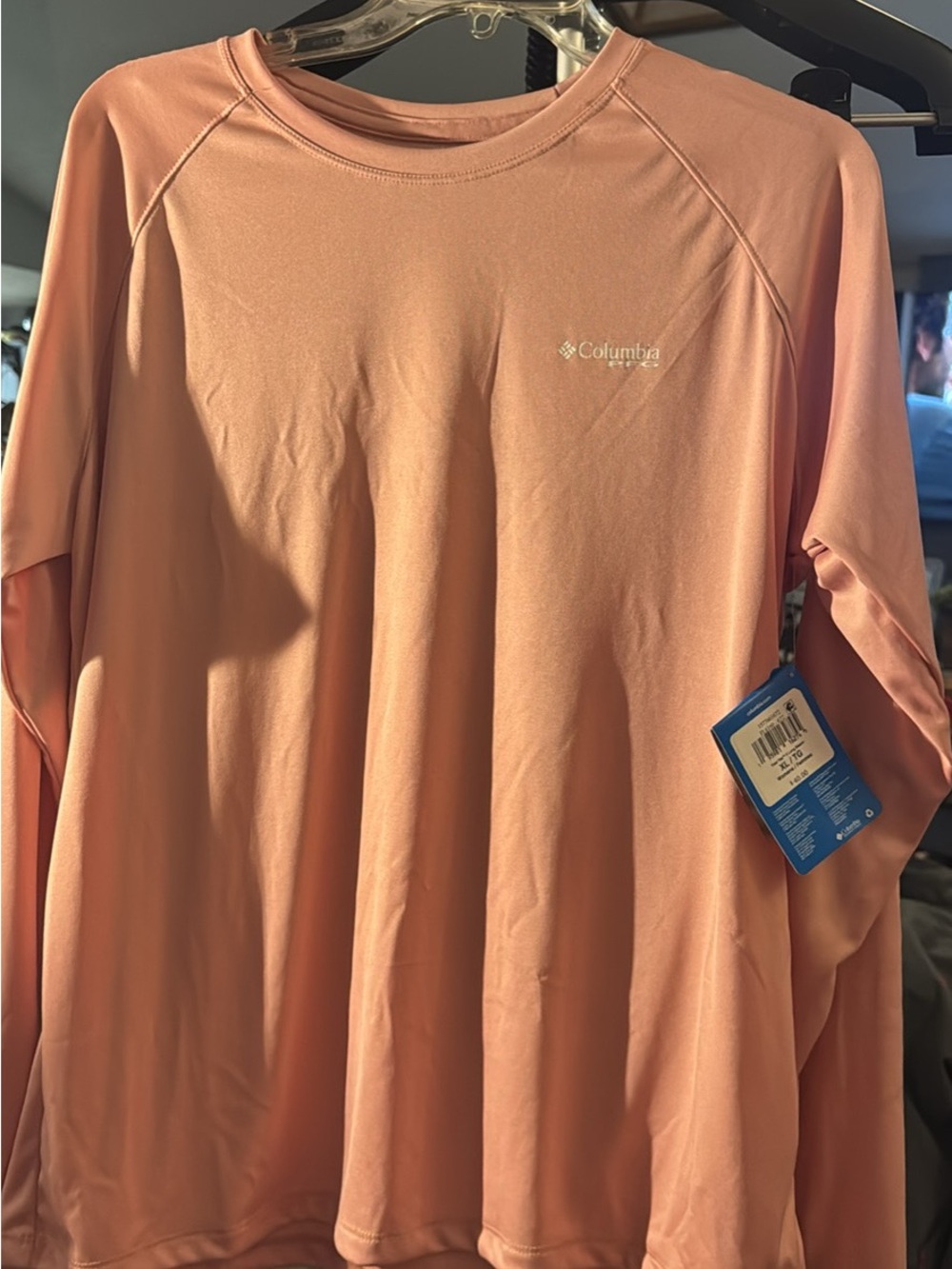 Columbia womens PTG Peach Long-Sleeve Performance Top